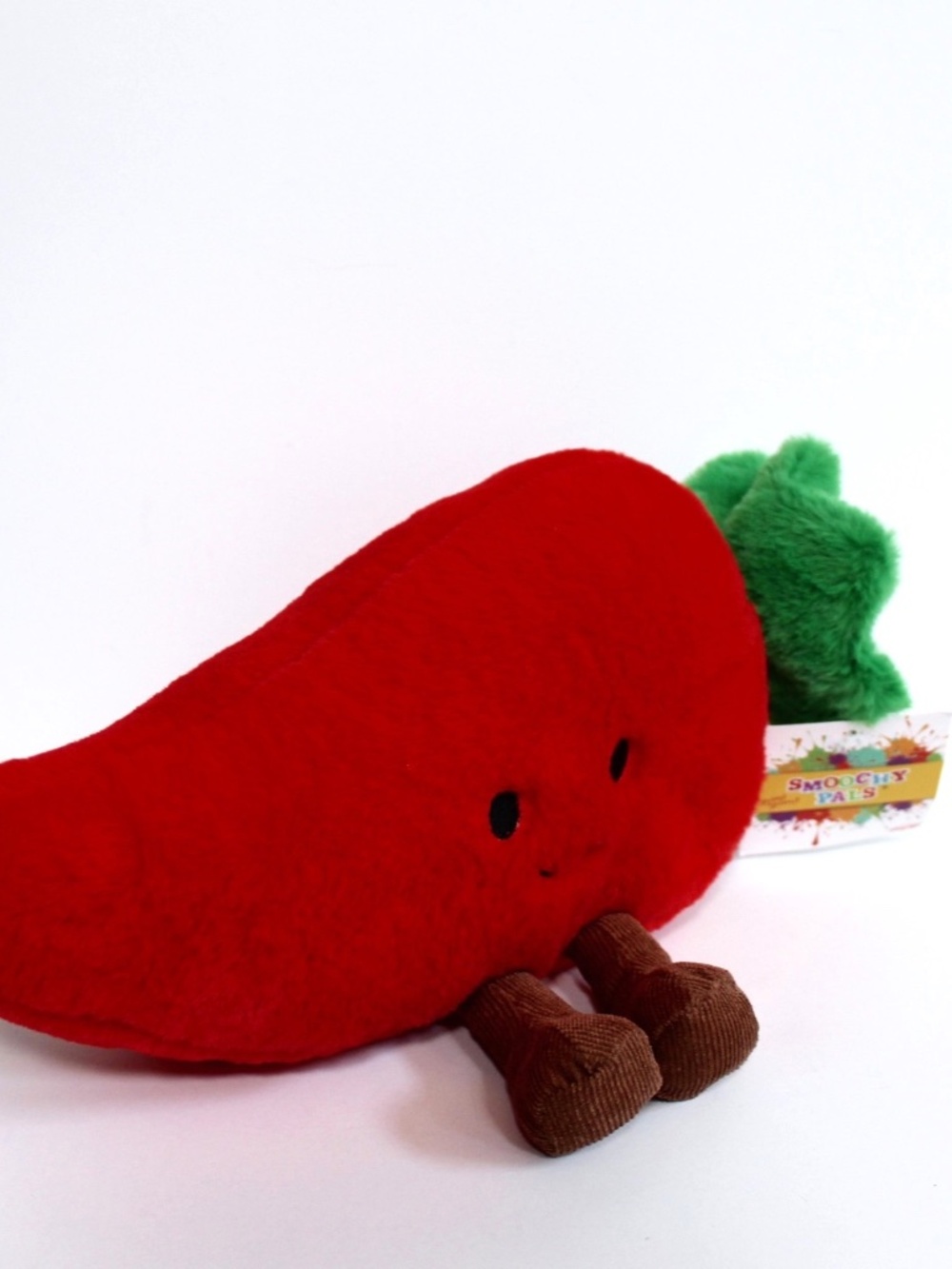Linzy Toys Yum Yum Smoochy Pals Red Hot Chilli Fuzzy Plush Stuffed Toy 12" NWT